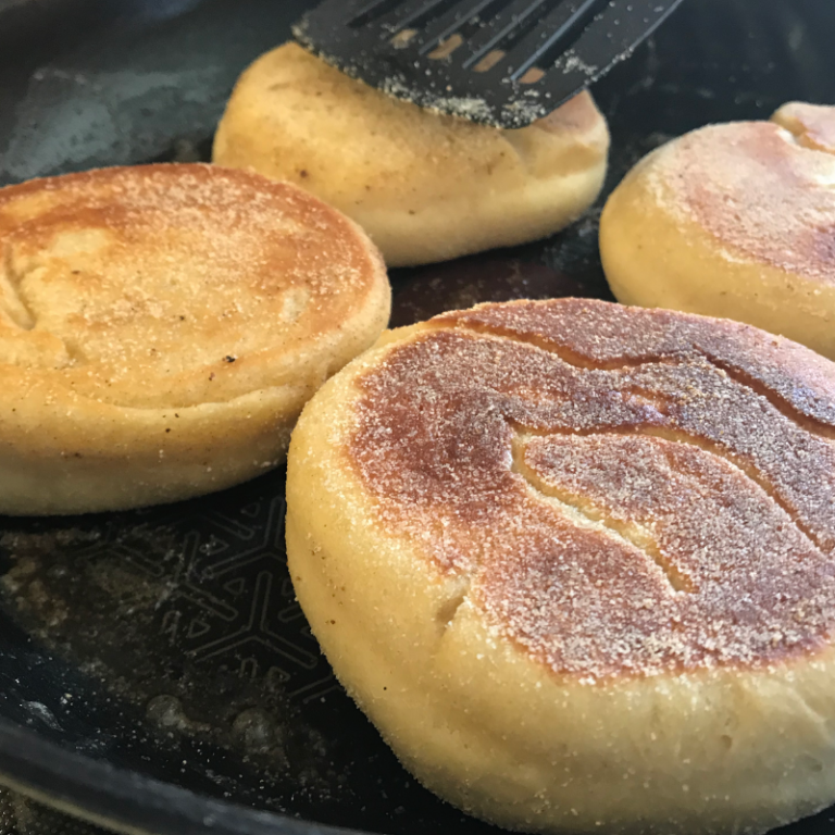 Montgomeryshire griddled muffins